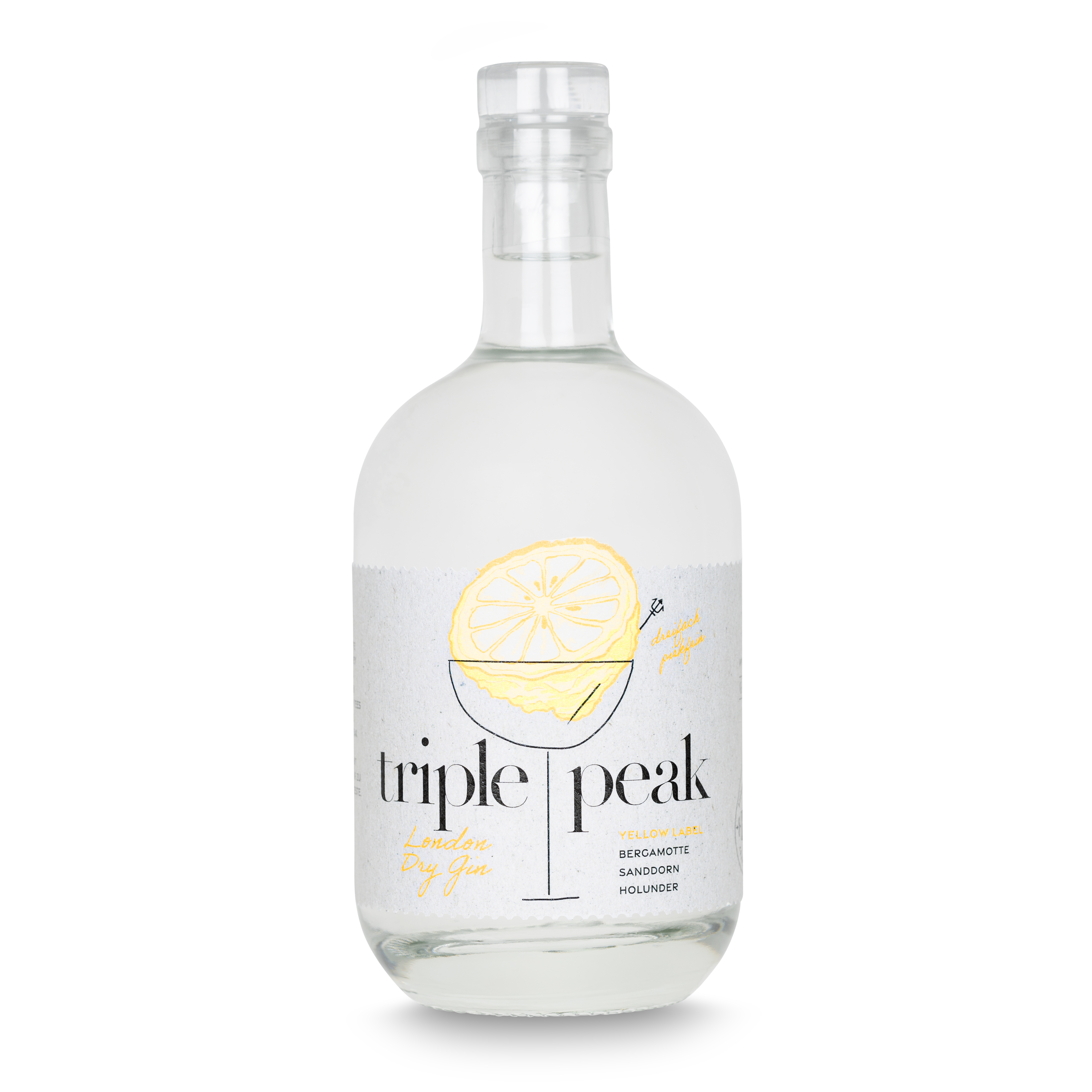 Gin Triple Peak Yellow Label
