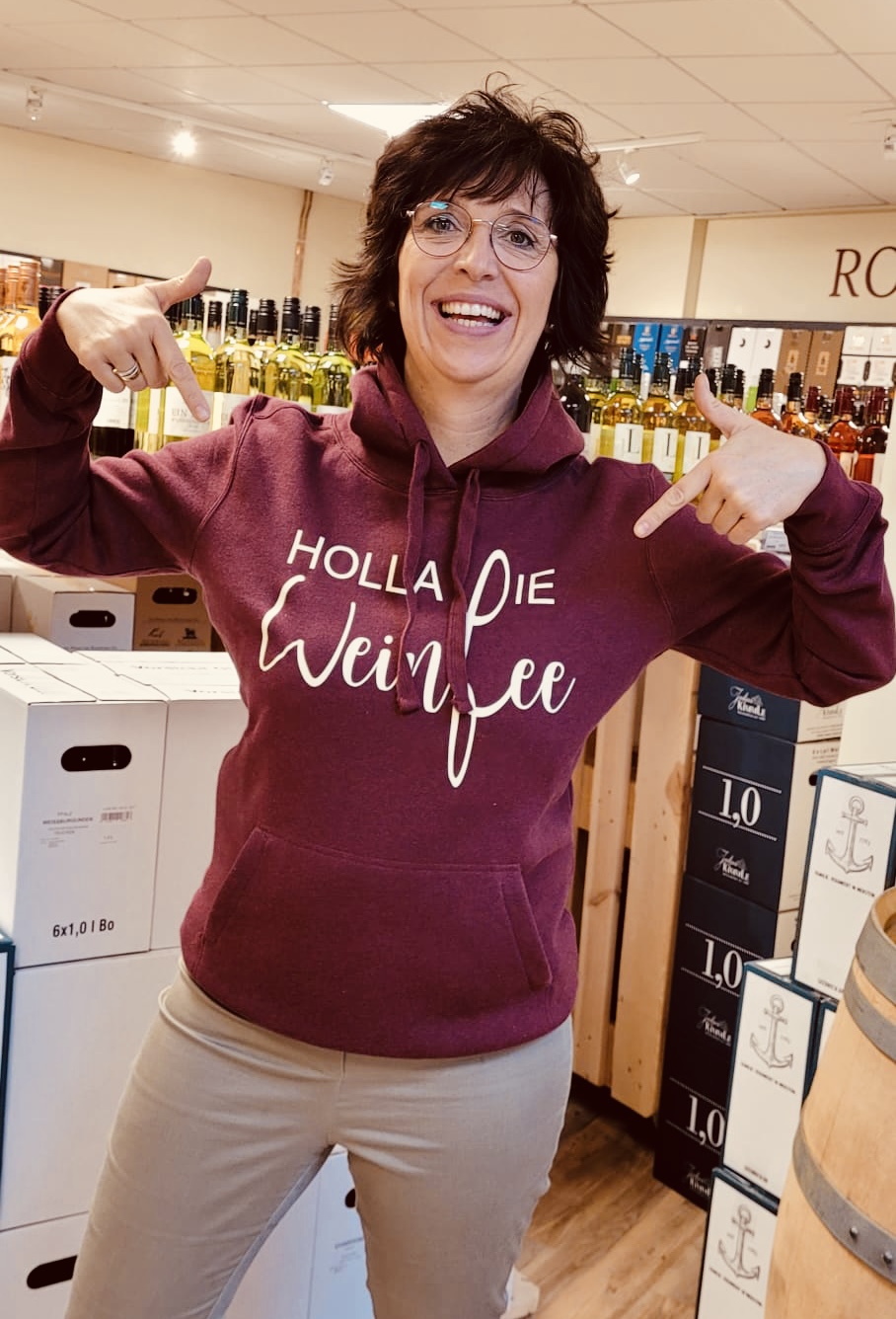 Hoddie Frauen in bordeaux