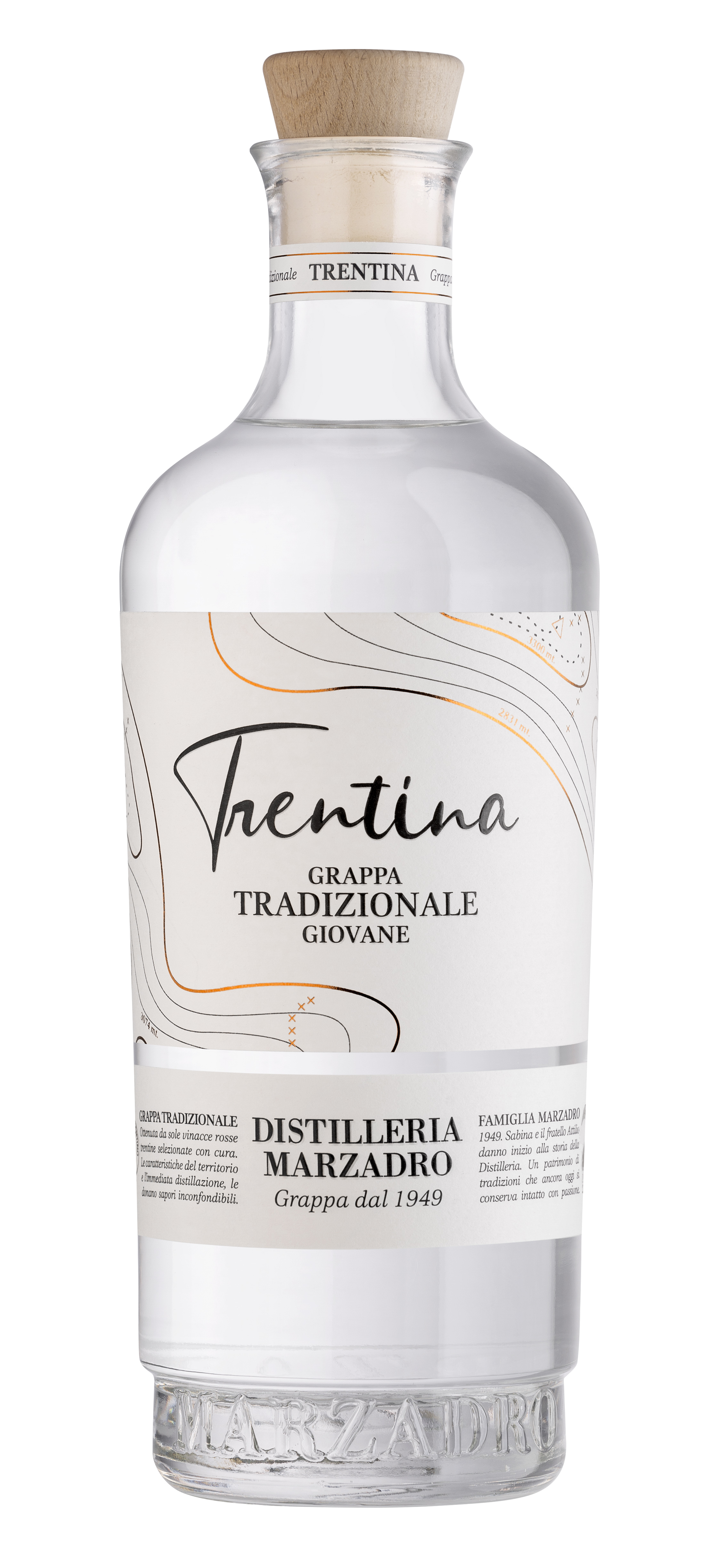 Grappa TRENTINA TRADIZIONALE , 41%V 500ml